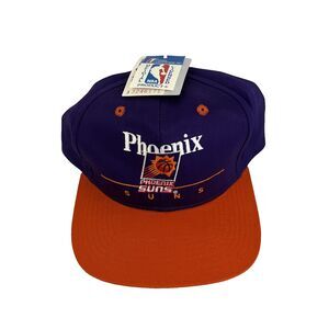 New Vintage Deadstock Phoenix Suns Twins Enterprise SnapBack Hat Cap One Sz NWT